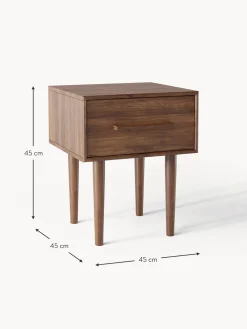 Comodino In Legno Di Mango Massiccio Paul