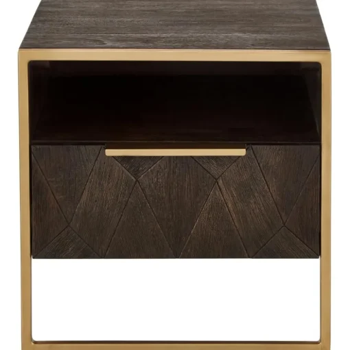 Comodino In Legno Di Mango Massiccio Harry
