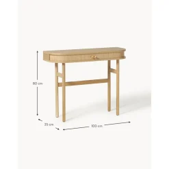 Consolle Con Frontale Scanalato Calary