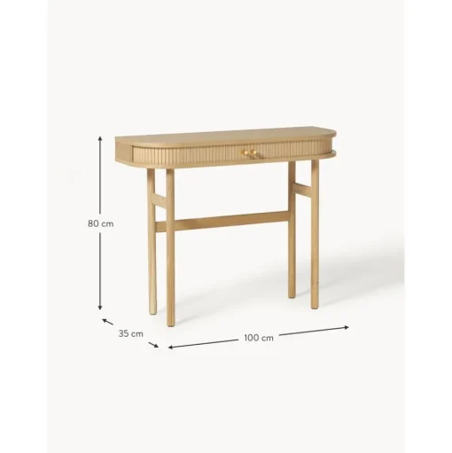 Consolle Con Frontale Scanalato Calary