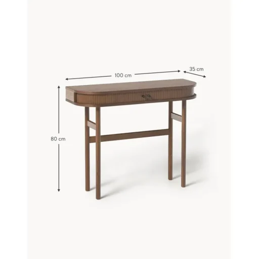 Consolle Con Fronte Scanalato Calary