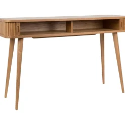 Consolle In Legno Con Vano Portaoggetti E Frontale Scanalato Barbier