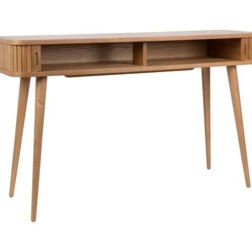 Consolle In Legno Con Vano Portaoggetti E Frontale Scanalato Barbier