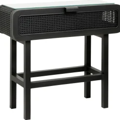 Consolle In Legno Di Teak E Rattan Merge