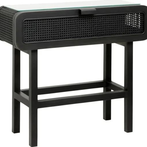 Consolle In Legno Di Teak E Rattan Merge