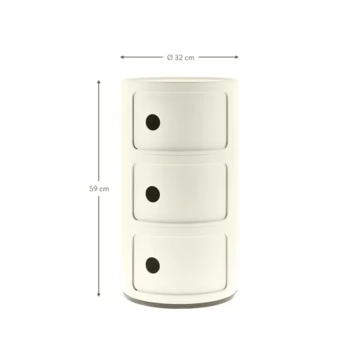 Contenitore Di Design Con 3 Cassetti Componibili