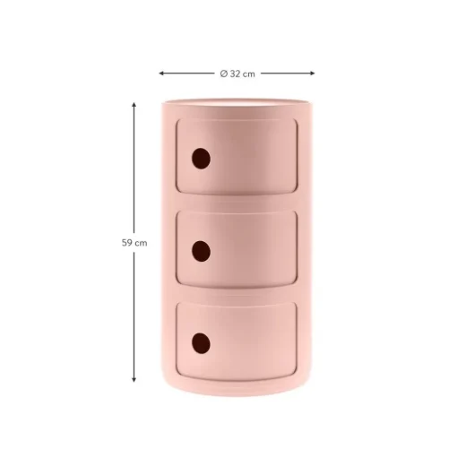 Contenitore Di Design Con 3 Cassetti Componibili Bio