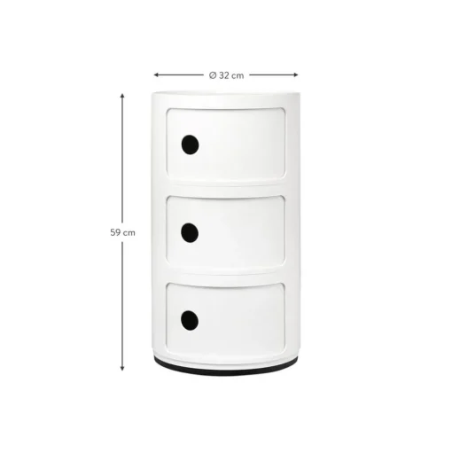 Contenitore Di Design Con 3 Cassetti Componibili