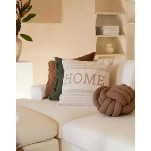 Copricuscino A Righe In Cotone Riciclato Home