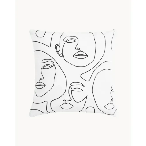 Copricuscino Aria Con Disegno Astratto One Line