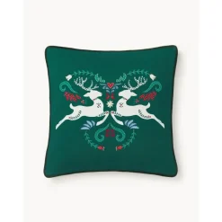Copricuscino Con Motivo Invernale Deers