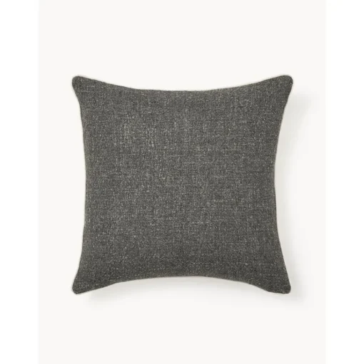 Copricuscino In Boucle Con Bordino Aya