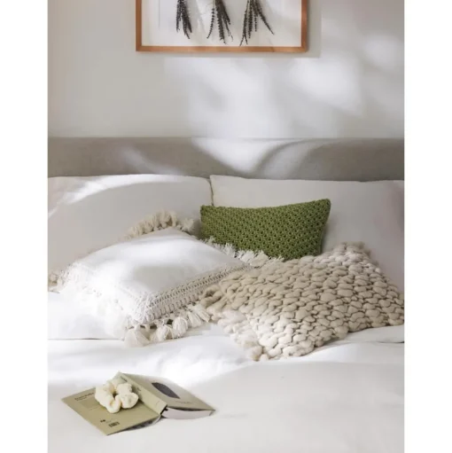 Copricuscino In Cotone Con Nappe Adrian