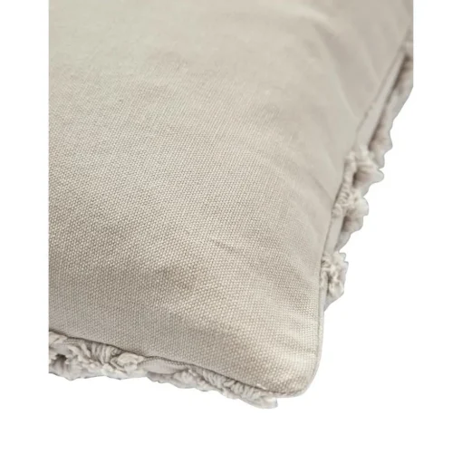Copricuscino In Cotone Percalle Con Decoro Ricamato Faith