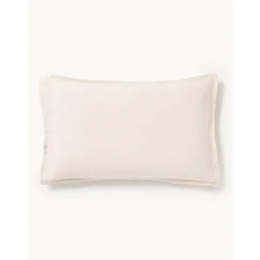 Copricuscino In Lino Beige Chiaro Lanya