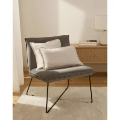 Copricuscino In Lino Beige Chiaro Lanya
