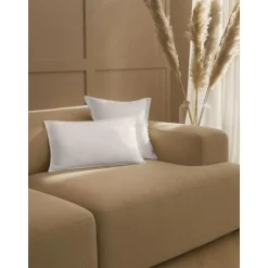 Copricuscino In Lino Color Crema Lanya