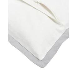 Copricuscino In Lino Con Orlo Rialzato Mira