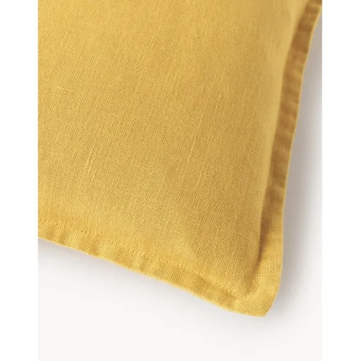 Copricuscino In Lino Giallo Lanya