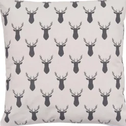 Copricuscino Reversibile In Cotone Organico Deer