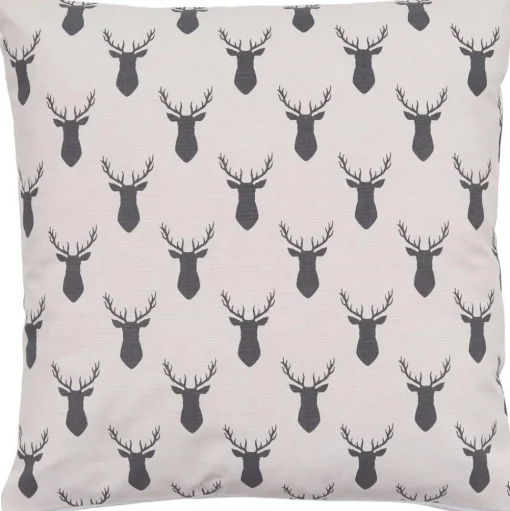 Copricuscino Reversibile In Cotone Organico Deer
