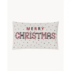 Copricuscino Ricamato Con Cuciture Decorative Invernali Fenna