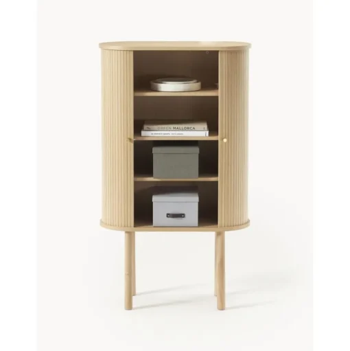 Credenza Alta Con Fronte Scanalato Calary