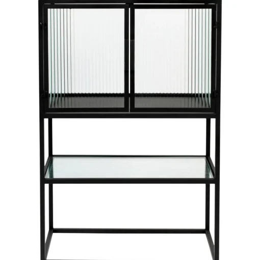 Credenza Alta Con Vetrate Scanalate Boli