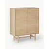 Credenza Alta In Legno Di Quercia Con Ante Diana