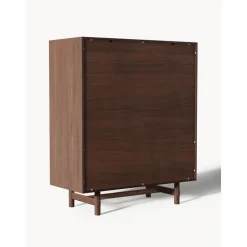 Credenza Alta In Legno Di Quercia Con Ante Diana