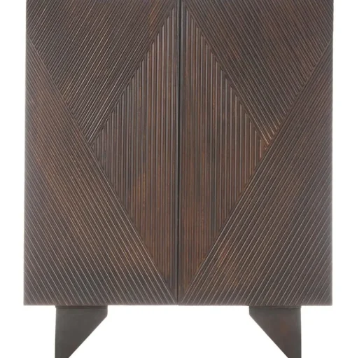 Credenza Alta In Legno Di Mango Massiccio Con Ante Louis