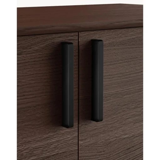 Credenza Alta In Legno Di Quercia Con Ante Diana