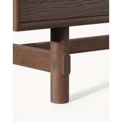Credenza Alta In Legno Di Quercia Con Ante Diana