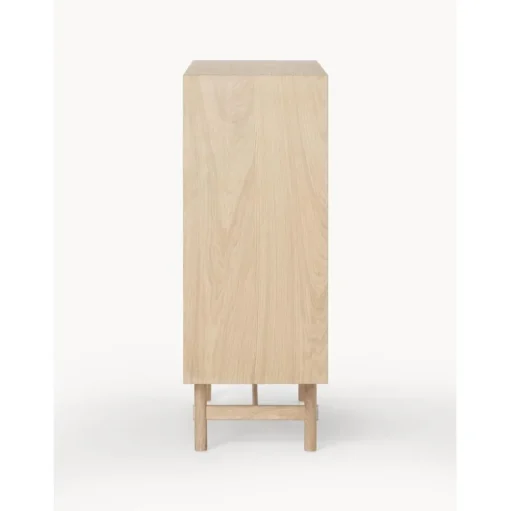 Credenza Alta In Legno Di Quercia Con Ante Diana