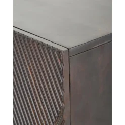 Credenza Alta In Legno Di Mango Massiccio Con Ante Louis