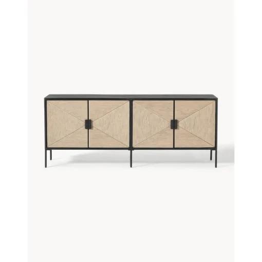 Credenza Bassa Con Ante In Legno Di Mango Massiccio June