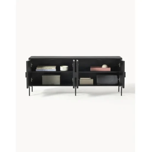 Credenza Bassa Con Ante In Legno Di Mango Massiccio June