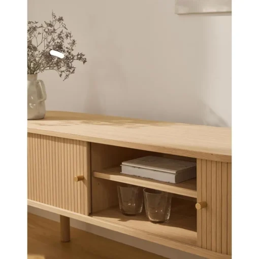 Credenza Bassa Con Fronte Scanalato Calary