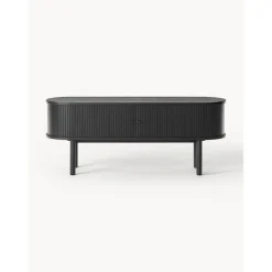 Credenza Bassa Con Fronte Scanalato Calary