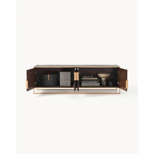 Credenza Bassa Harry In Legno Di Mango Massiccio