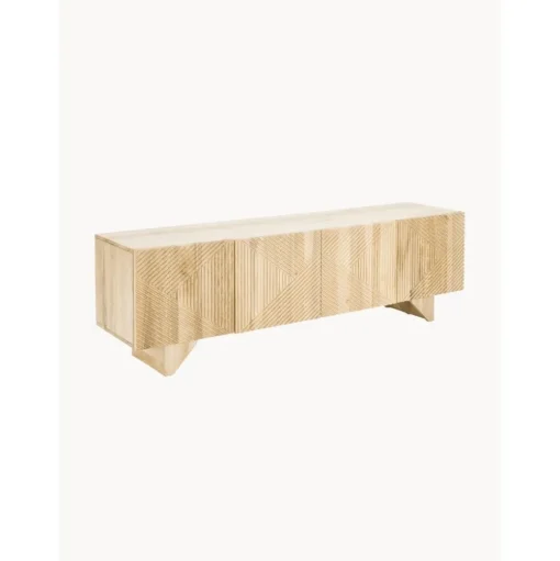 Credenza Bassa In Legno Di Frassino Massiccio Con Ante Louis