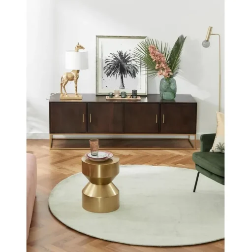 Credenza Bassa In Legno Di Mango Massiccio Lyle