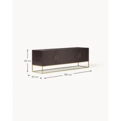 Credenza Bassa In Legno Di Mango Massiccio Lyle