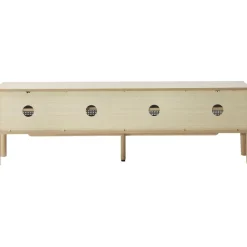 Credenza Bassa In Legno Di Quercia Con Intreccio Viennese Jolie