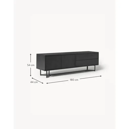 Credenza Bassa In Legno Massiccio Con Ante Luca