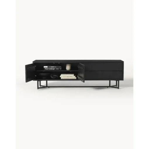 Credenza Bassa In Legno Massiccio Con Ante Luca