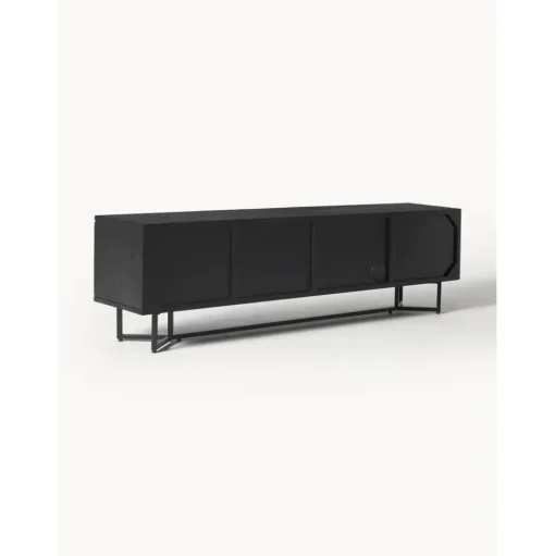 Credenza Bassa In Legno Massiccio Con Ante Luca