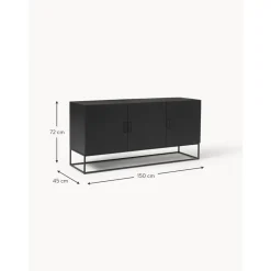 Credenza Con Ante In Legno Massiccio Lyle