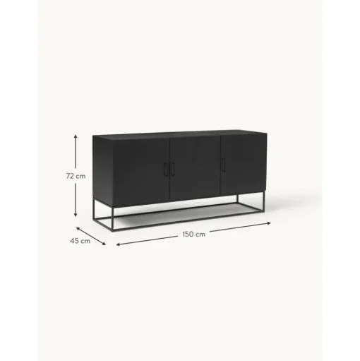 Credenza Con Ante In Legno Massiccio Lyle