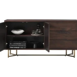 Credenza Con Ante In Legno Massiccio A Spina Di Pesce Luca